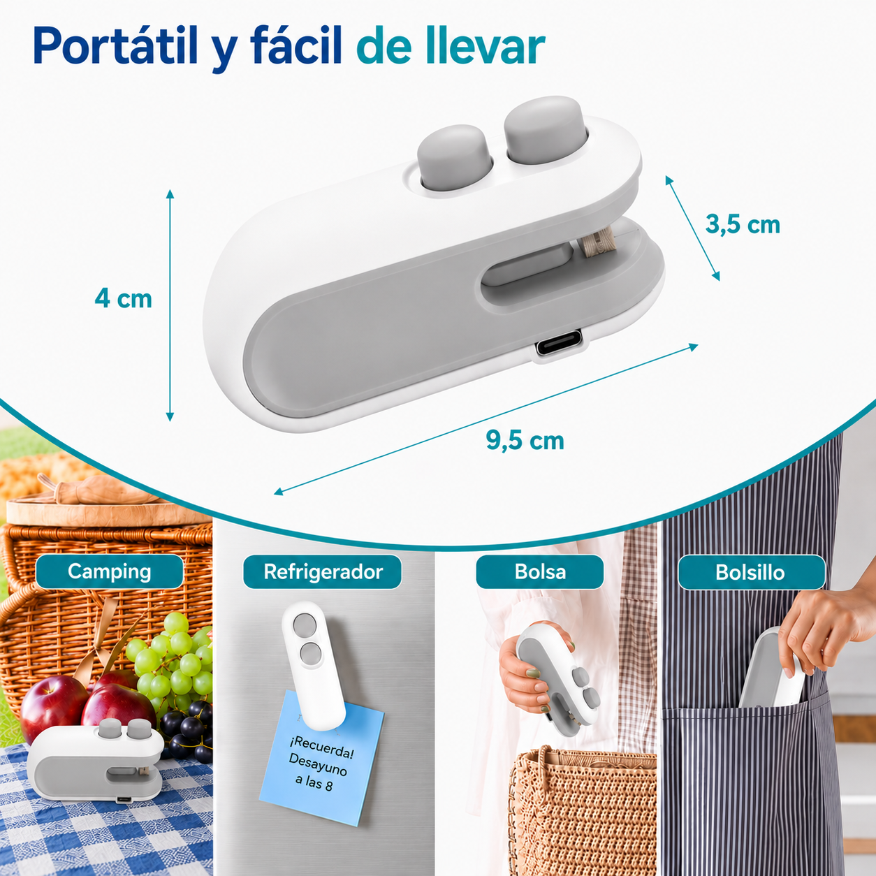 Sellador Termico para Bolsas de Alimentos
